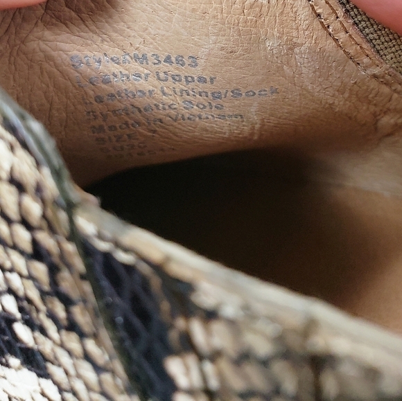 NWOT MADEWELL Sonia Low Leather Snake Chelsea booties - Picture 10 of 10